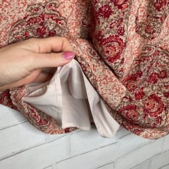 Madewell Silk Off the Shoulder Paisley Dress - Picture 9 of 12